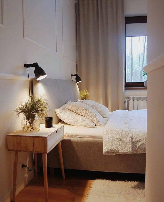 Łóżko tapicerowane z pojemnikiem i profilowanym wezgłowiem do kobiecej sypialni 5