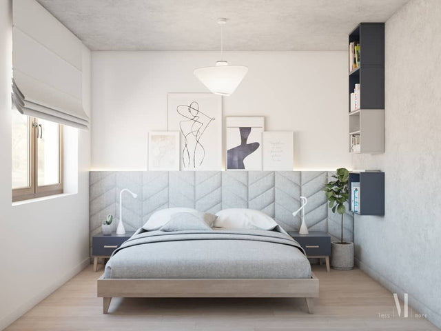 Łóżko płaskie flat bez wezgłowia do minimalistycznej sypialni 1