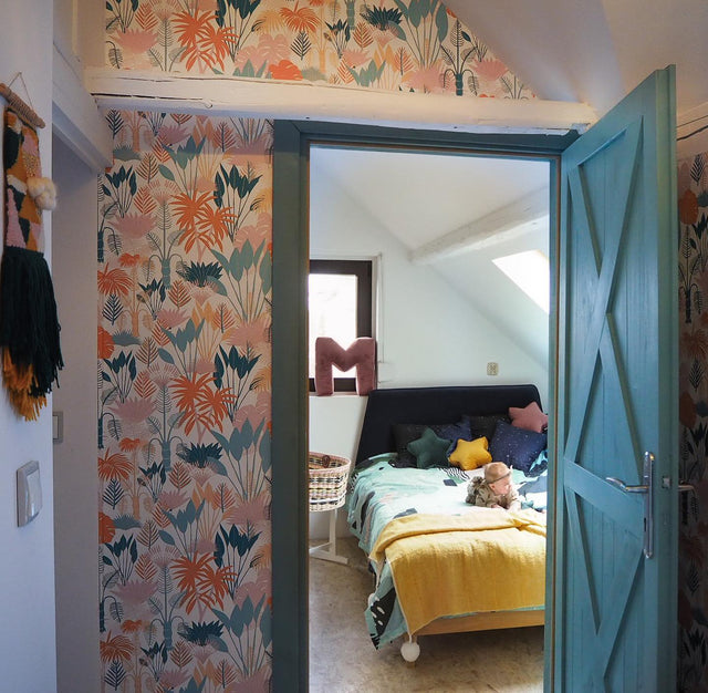 Łóżko do sypialni w stylu japońskim azjatycka sypialnia minimalistyczna japandi 8