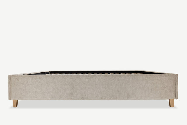 Łóżko tapicerowane z pojemnikiem Flat - 160x200 / Taupe 02 4