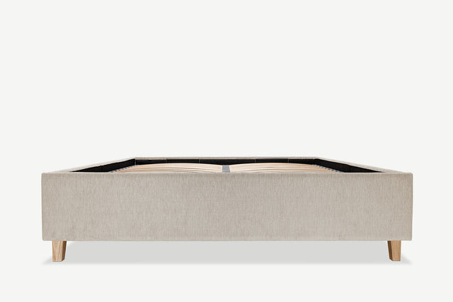 Łóżko tapicerowane z pojemnikiem Flat - 160x200 / Taupe 02 2