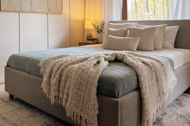 Łóżko tapicerowane z pojemnikiem Con Szenil Grey - 18