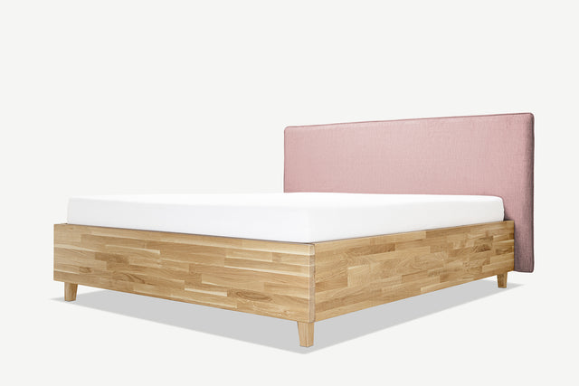 Model 3D łóżka dębowego z pojemnikiem Slim 11